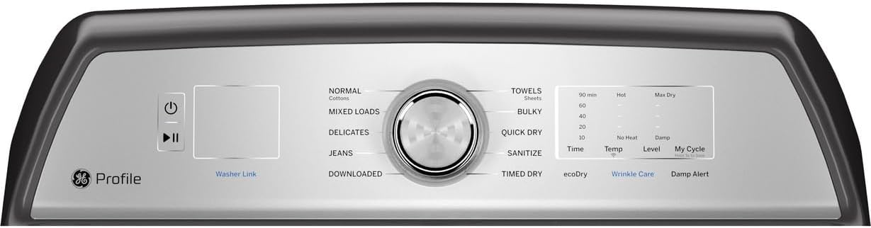 GE Profile PTD60EBPRDG 7.4 cu. ft. Smart Electric Dryer in Diamond Gray and Sensor Dry