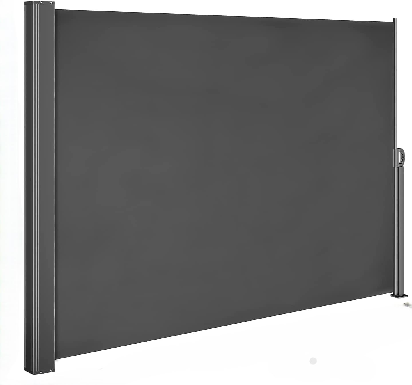 Casaria Tenda Parasole Laterale Nosara 160x300cm Estensibile Antracite | Opaca, Copertura, Separe, Privacy, Frangivento, Balcone, Idrorepellente, Retrattile, Montaggio a Parete, Fissaggio a Terra