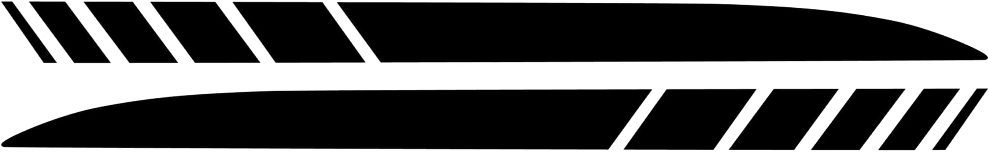 2006-2010 Charger Rear Quarter Panel Side Stripes Decal Kit | Block Fade Strobe 06 07 08 09 10