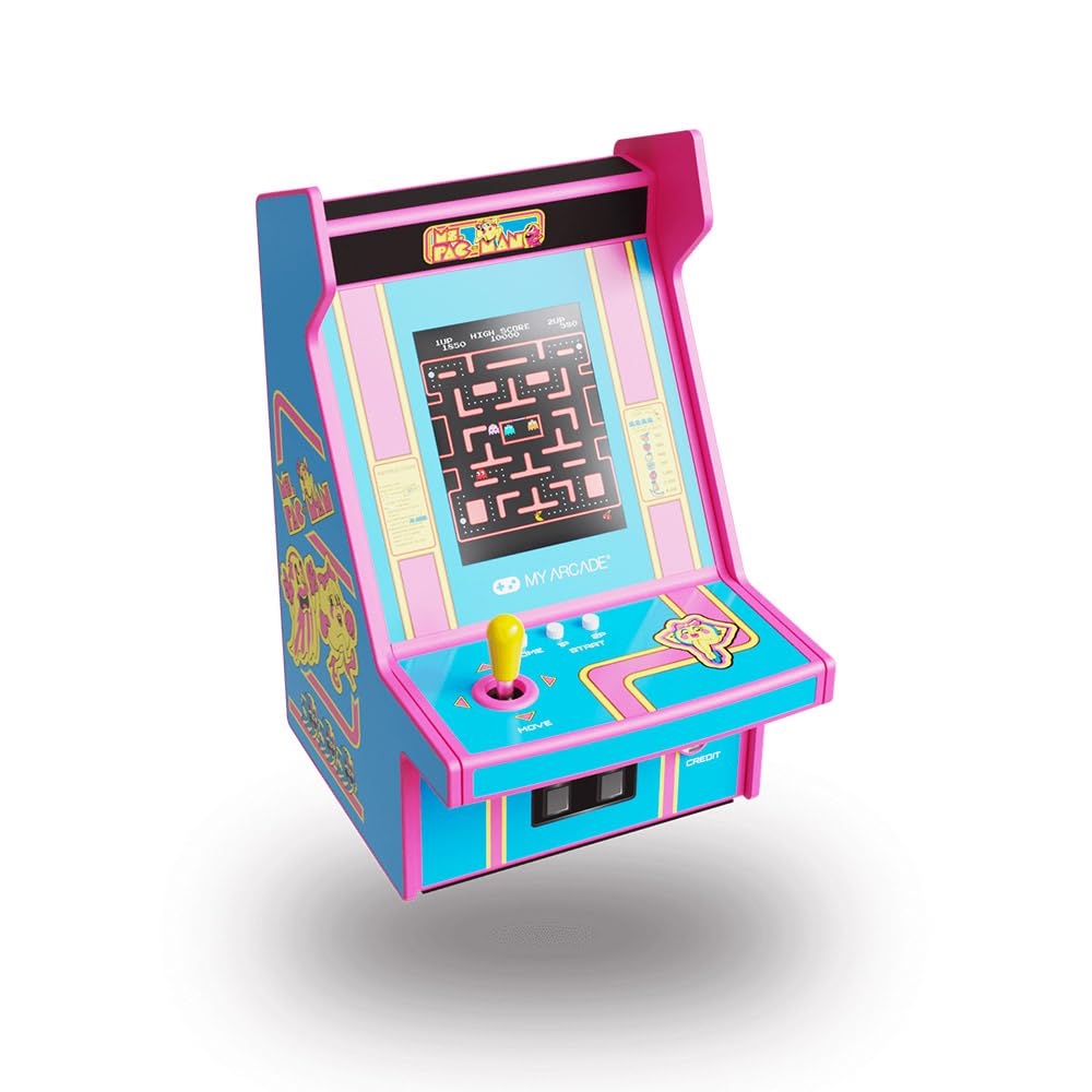 Mini zręcznościowy konsola retro motyw Ms. Pac-Man™