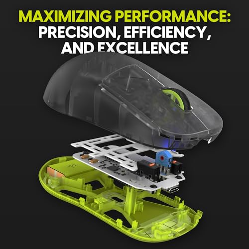 Image of Pulsar Gaming Gears X2H mini Wireless Gaming Mouse, Acid Rewind Limited Edition, Ultra Lightweight 1.83 oz (52 g), Symmetrical, Optical switch, 26000 DPI, PAW3395 sensor (Mini, Wireless, Acidic green)