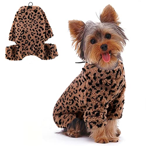 Dog Pajama Sherpa Fleece Soft Dog Onesie Pet Pjs Clothes ...