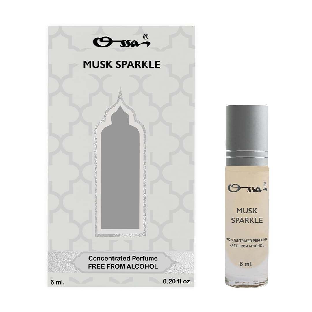 Ossa Musk Sparkle Concentrated Perfume 6ml | Alcohol Free Roll On Attar For Men And Women | Premium Long Lasting Unisex Fragrance With Bergamot, Jasmine & Vetiver | Comprehensive All-Day Scent-image-35