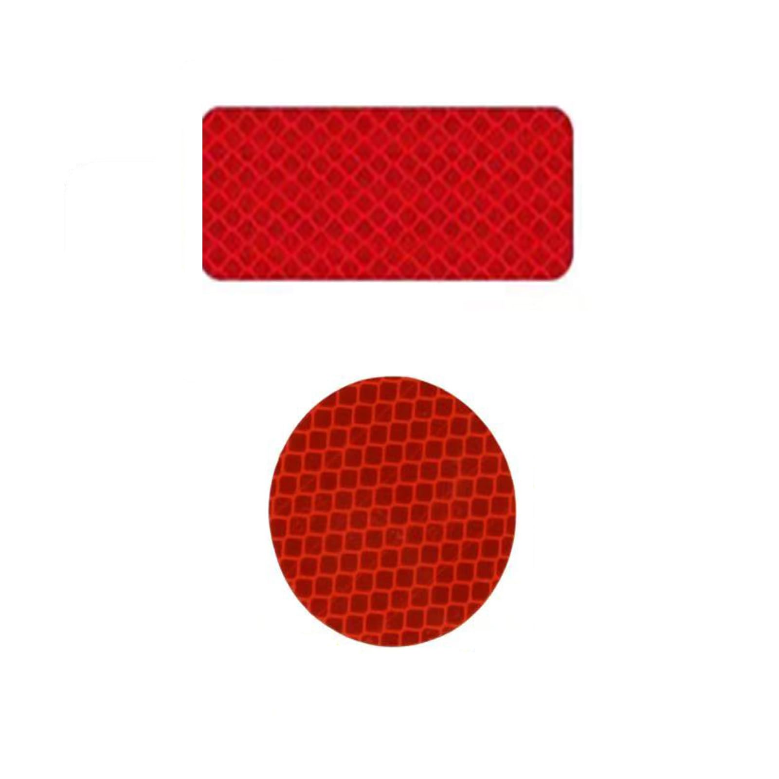 Yesmin Red 20 Pcs Reflective Tape - Heavy Duty Self-Adhesive Warning Stickers For Vehicle, Bike, Motorcycle Helmet & Clothing
