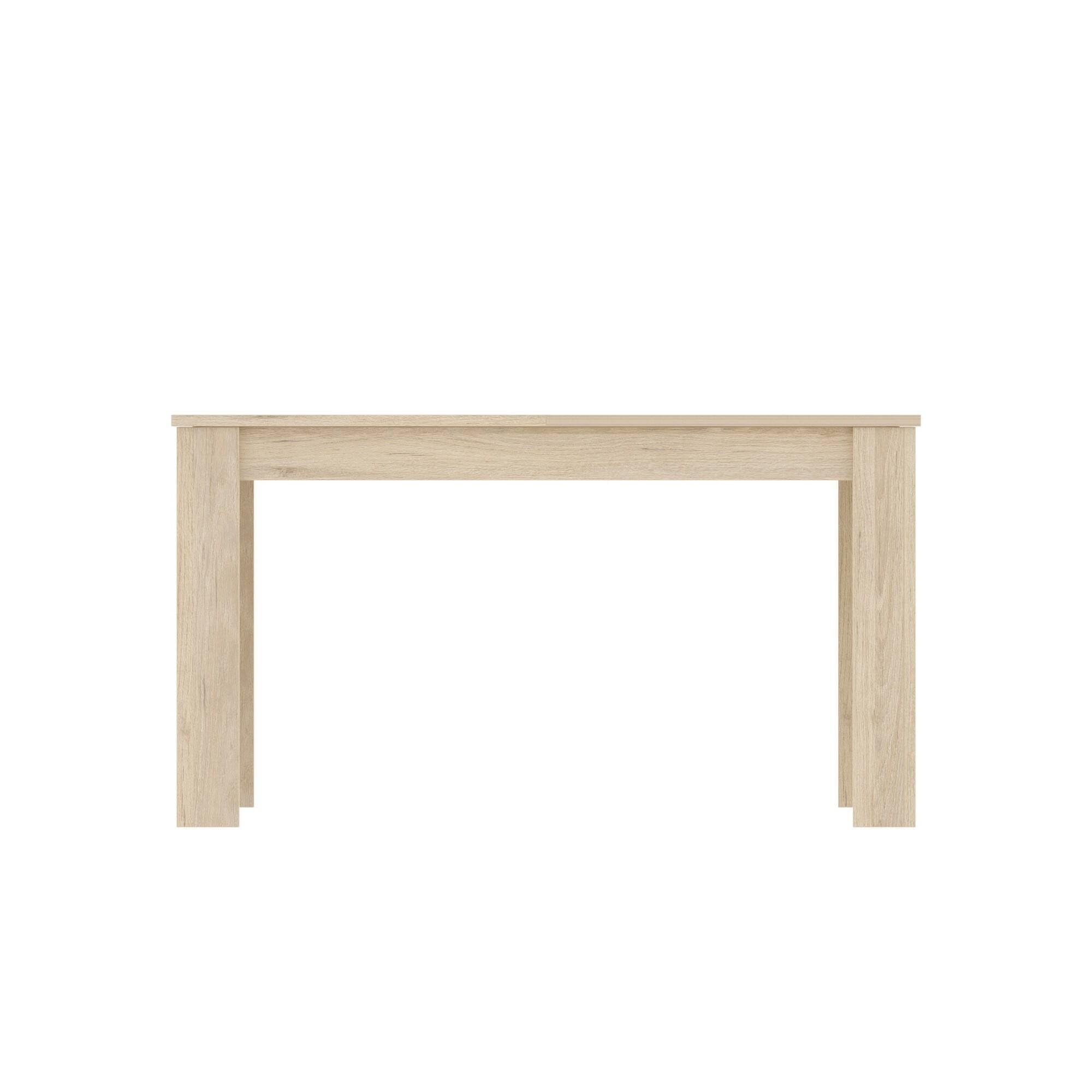 Dmora Uittrekbare Caladora console, uittrekbaar, meerdere posities, eettafel met verlenging, 140/190 x 90 x 77 cm, eiken
