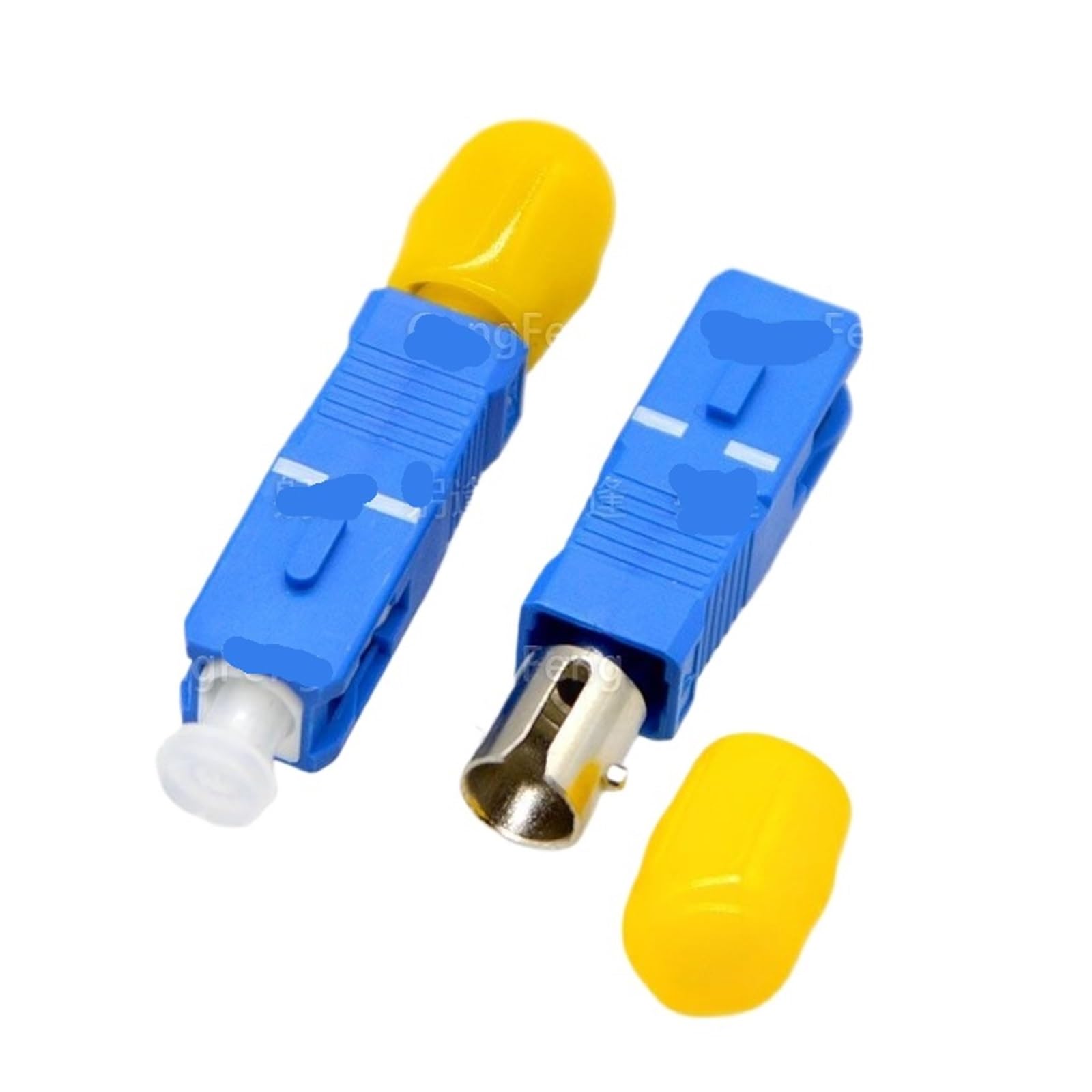 Connettore adattatore in fibra ottica monomodale multimodale ST femmina a flangia SC maschio da 10 pezzi(Blue)