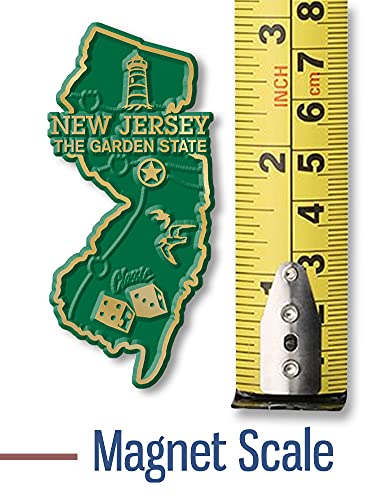 Imán decorativo de Estado New Jersey pequeño miniatura 2