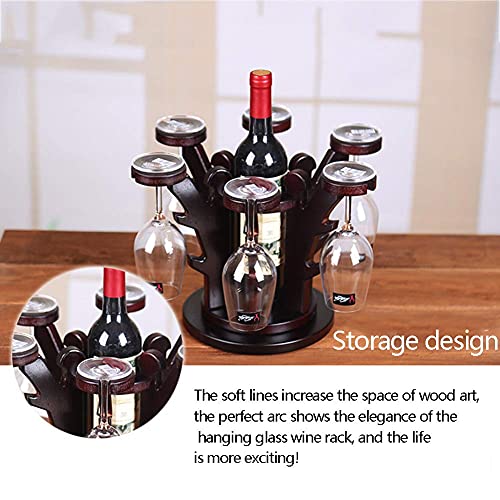 Soporte para botellas de vino de madera HYUWANGYU miniatura 4