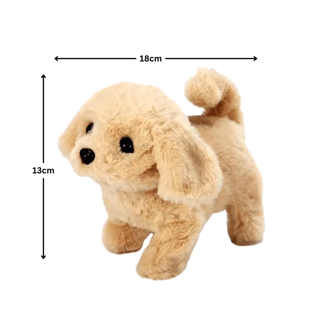 Pandaworld Joyful Jogs Pup, Plush Golden Retriever Walking and Barking Puppy Stuffed Animal, Soft Toy Dog (Battery Not Included) 1