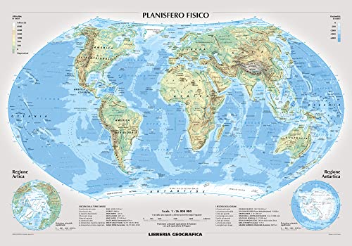 Planisfero fisico e politico 2020
