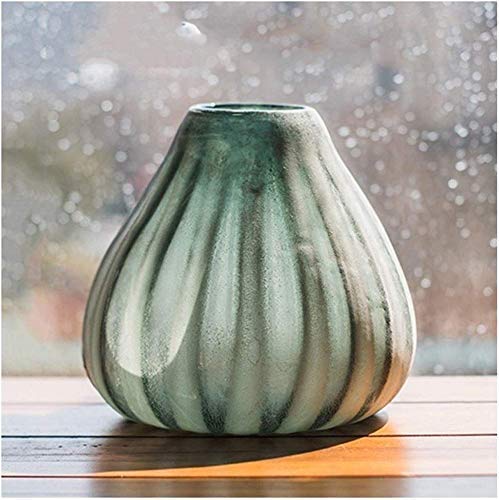 Vase en verre dépoli antique MU minimaliste multicolore pour salon vintage