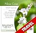 Balance Living Pillow Case Travel Size 14"x 20" Designed for Japanese Buckwheat Pillows, Full Protection, Superior Quality Weave, 400 Thread Count for Smooth, Lofty, Comfortable, Therapeutic Sleep. Easy Wash, Durable