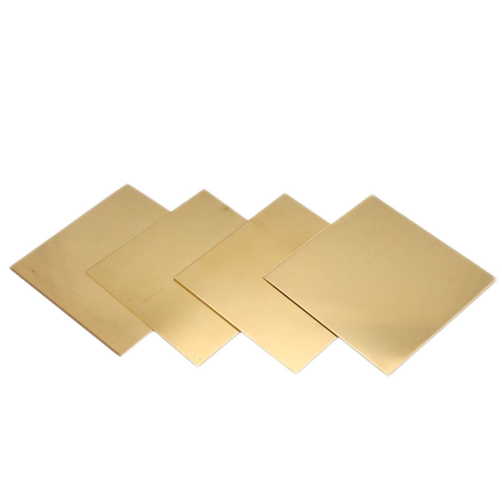SBTRKT 1 Stück 200 x 200 mm H62-Messingblech, 0,8–3,0 mm Dickes reines Messing, geeignet for Stifte, Rohre, Kühlerteile usw. (Color : 200x200x1.5mm)