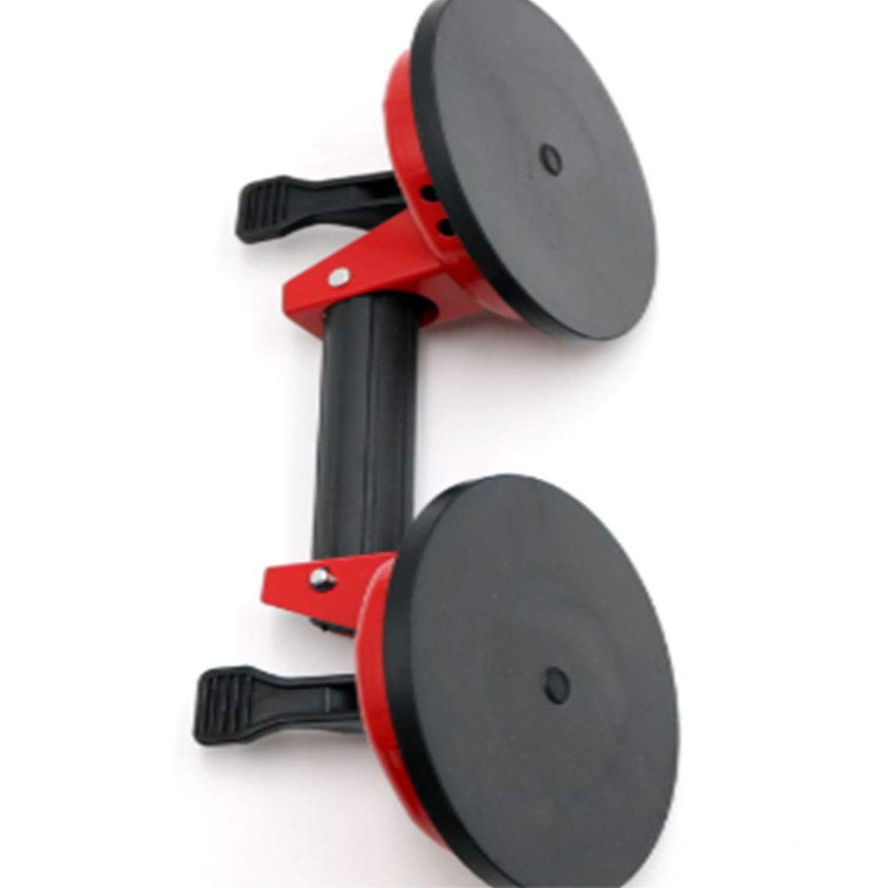 Extractor de Vidrio Con Ventosa de Aluminio,Potente Removedor de Abolladuras Con Elevador de Ventosa Doble Para Mover Vidrios Grandes Espejo de Ventana Fijación de Espacios de Granito