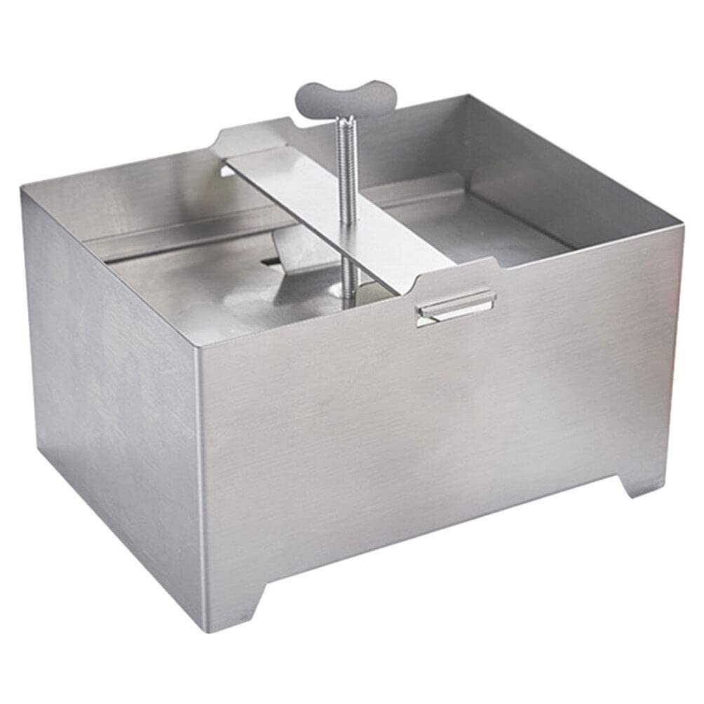 Kichvoe Traditional Stainless Steel Tofu Press Mold Reusable Bean Curd Making Tool for Homemade Tofu Washable for Delicious Products