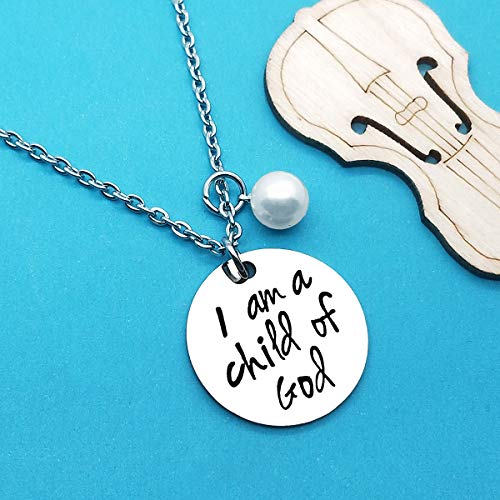 Xiahuyu Goddaughter Gifts for Women for I am a Child of God Necklace First Communion Gift Baptism Gifts for Godchild Religious Jewelry Goddaughter Necklace Gift4