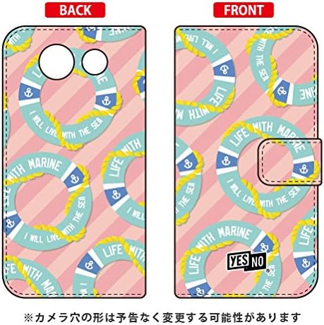 Yesno Flip Smartphone Case Marine Pink/for Torque G01/au AKYG01-IJTC-401-N266