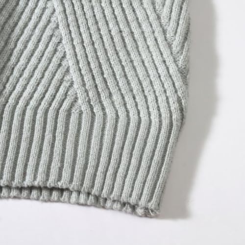 Men's Sweater High Neck Vintage Knitted Sweaters Fall Winter Fashion Casual Couple Tops Texture Knit Pullovers2