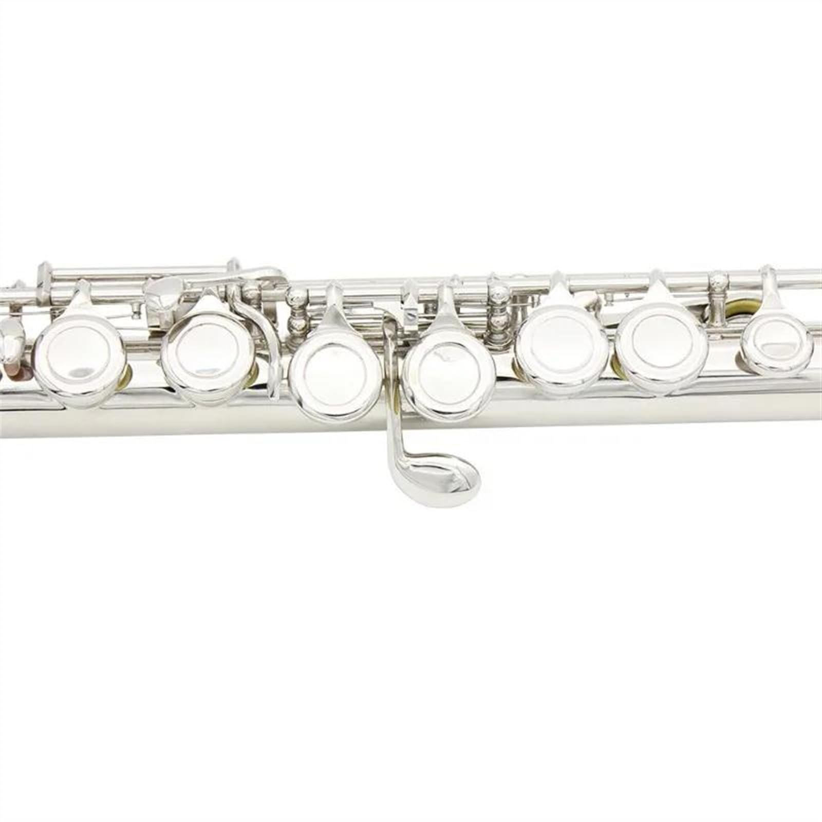 Professionale Flauto Traverso Flauto Trasversale Da Concerto Placcato Argento In Cupronichel Con 16 Fori Aperti Chiusi, Con Chiave E E Scatola