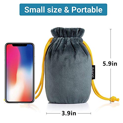 Purefly Almohada de viaje,con soporte de cuello. Inflable, super suave y compacta para dormir en el avión, coche y tren. Con bolsa de transporte. Suave y ergonómica. Diseño talla única. Nombrada Invento del Año 2014