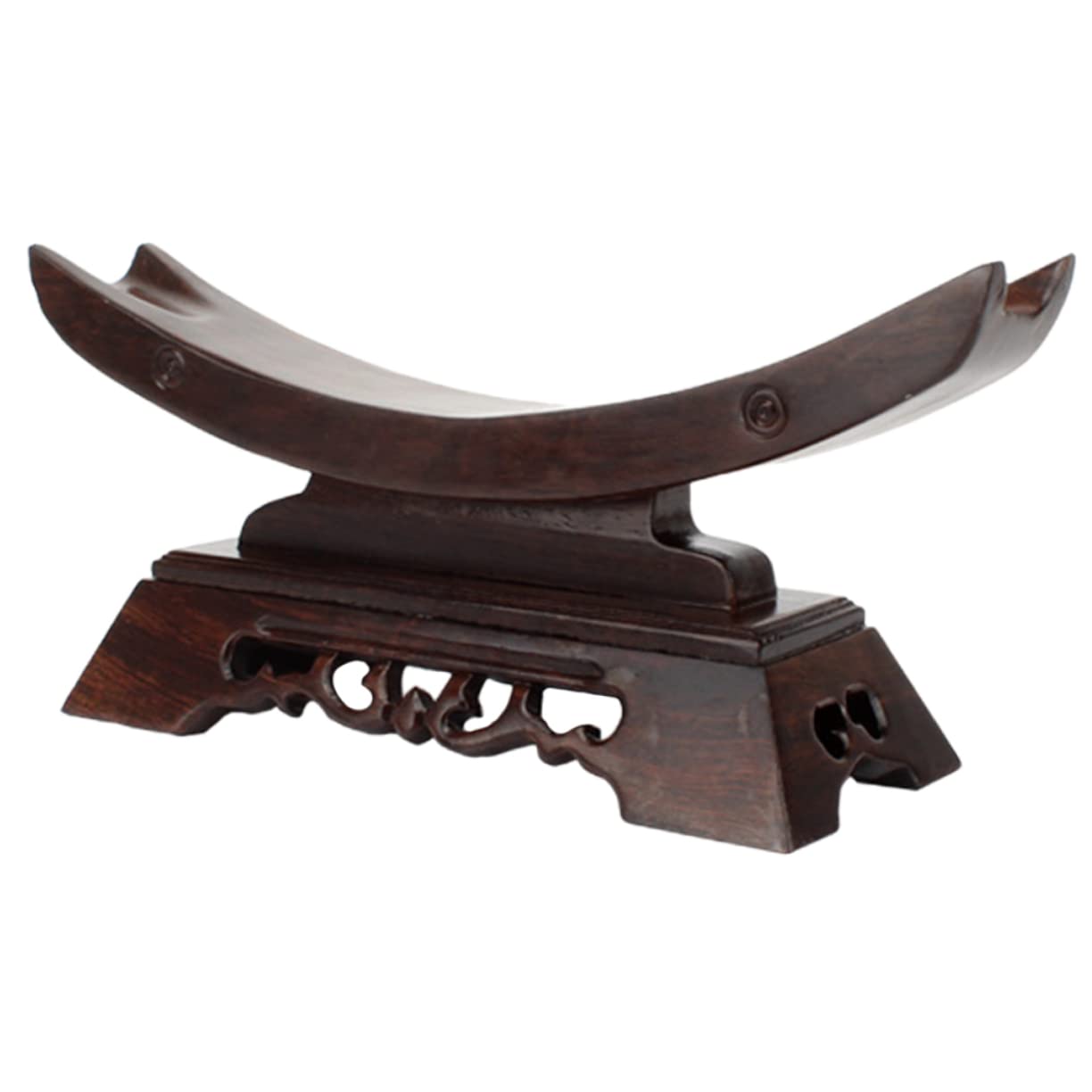 Ciieeo Support D'épée en Bois Massif Râtelier à Domestique en Bois Sculpté Porte-sabres Décoratif Support D'exposition pour Arts Martiaux Rangement Pratique pour Collection à Domicile