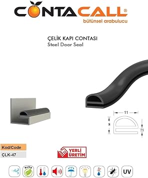 Contacall Steel Door Wick Steel Door Seal 6 Meters Coffee