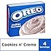 Jell-O Oreo Instant Pudding & Pie Filling Mix, Cookies 'N Creme Flavored, Creamy Dessert for Pies & No-Bake Treats, 4.2 oz (Pack of 6)
