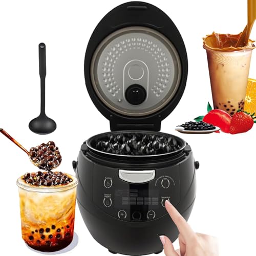 Cocedor De Perlas Comercial 6L/8L,MáQuina AutomáTica Para Preparar Té Leche 900/1350W Y Olla EléCtrica De Sobremesa Para Hacer Perlas Tapioca.Para PudíN,Sagú Y Bolas Taro,6L900W