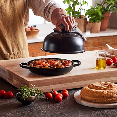 Le Creuset 21301240000430 Brytfanna do Pieczenia Chleba Żeliwo, 24 cm, Czarny Mat