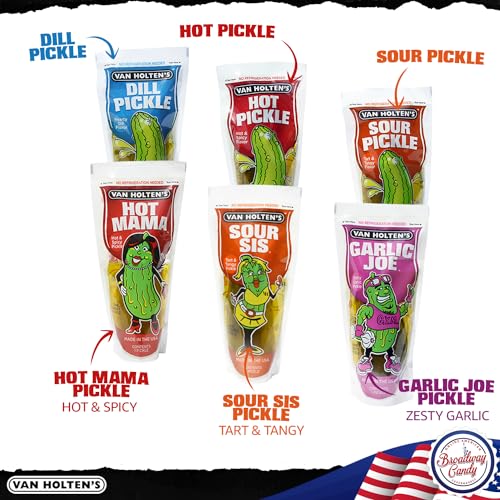 Van Holten's Gurken im Beutel Sortiment | 8er Pack von Broadway Candy | Je 1 Geschmack | Probierkollektion | Fettfrei, glutenfrei, keine Kühlung erforderlich – Bild 3