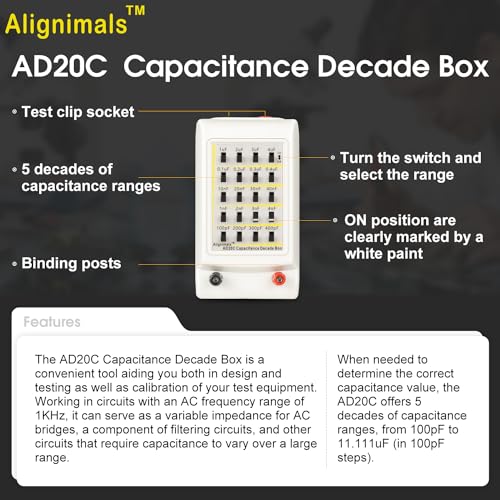 ad20c v12 capacitance decade box 5 decades of capacitance ranges 100pf to 11111uf in 100pf steps