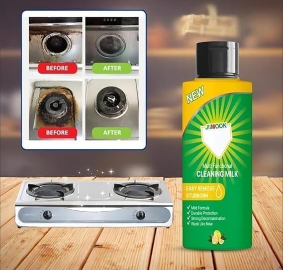 100 ml All Purpose Powerful Multifunctional Concentrated Cleansing Lotion, Strong Decontamination, Floor Cleaner for Mopping Home, Bathroom, & Kitchen, Cleaning Liquid for Mop & Bucket (4) 4