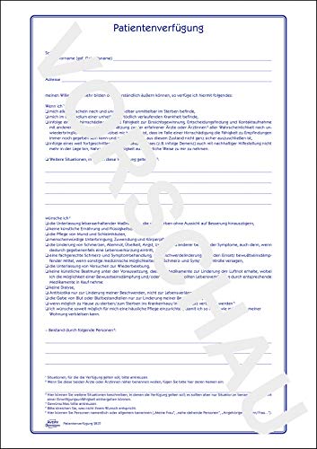 AVERY Zweckform 2837 Patientenverfügung Set (Patientenverfügung, Betreuungsverfügung, Vorsorgevollmacht) 1 Set