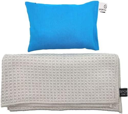 SPORTSACK Grip Bag & Towel | Extra Grip Disc Golf Bag | Keep Discs Dry with The Included Towel | Increase Grip and Consistency in Disc Golf | Disc Golf Accessories for All Seasons (Colors Will Vary)