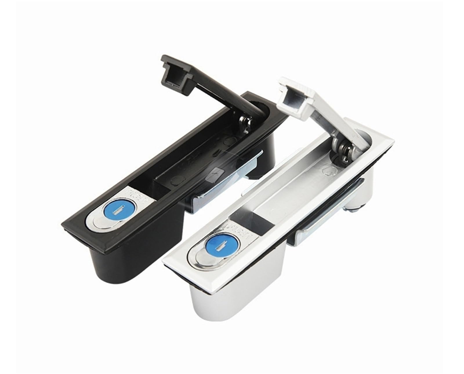 WPOIYHGBY Zinc Alloy Door Lock Electric Cinet Switch Control Push Button Panel MS818 1Pcs(Nero,Aluminum Alloy)