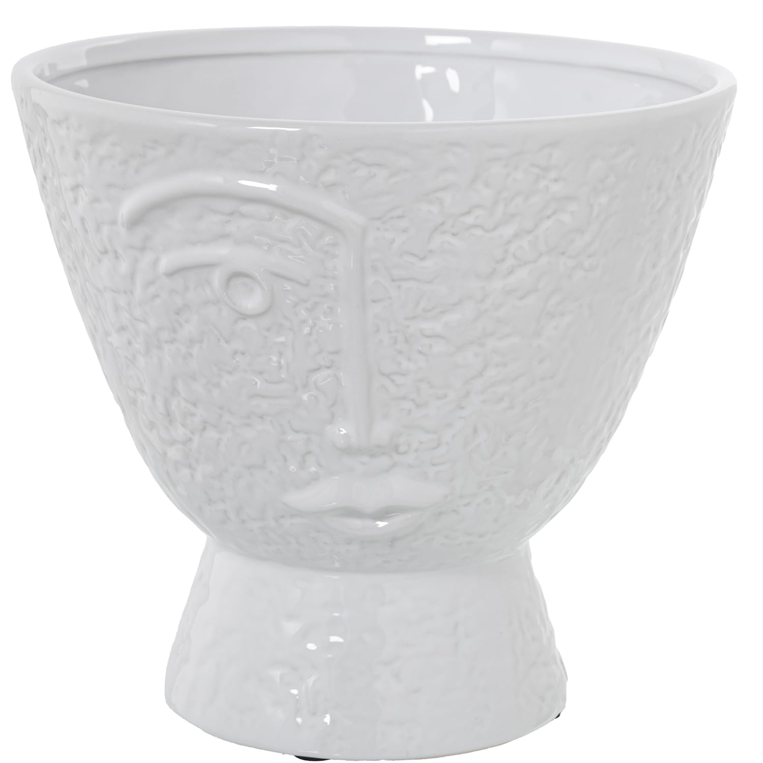 Vase visage céramique blanc artistique pour une ambiance poétique
