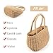Gets Straw Bags for Women Hand-woven Small Hobo Bag Round Handle Ring Tote (Camel)