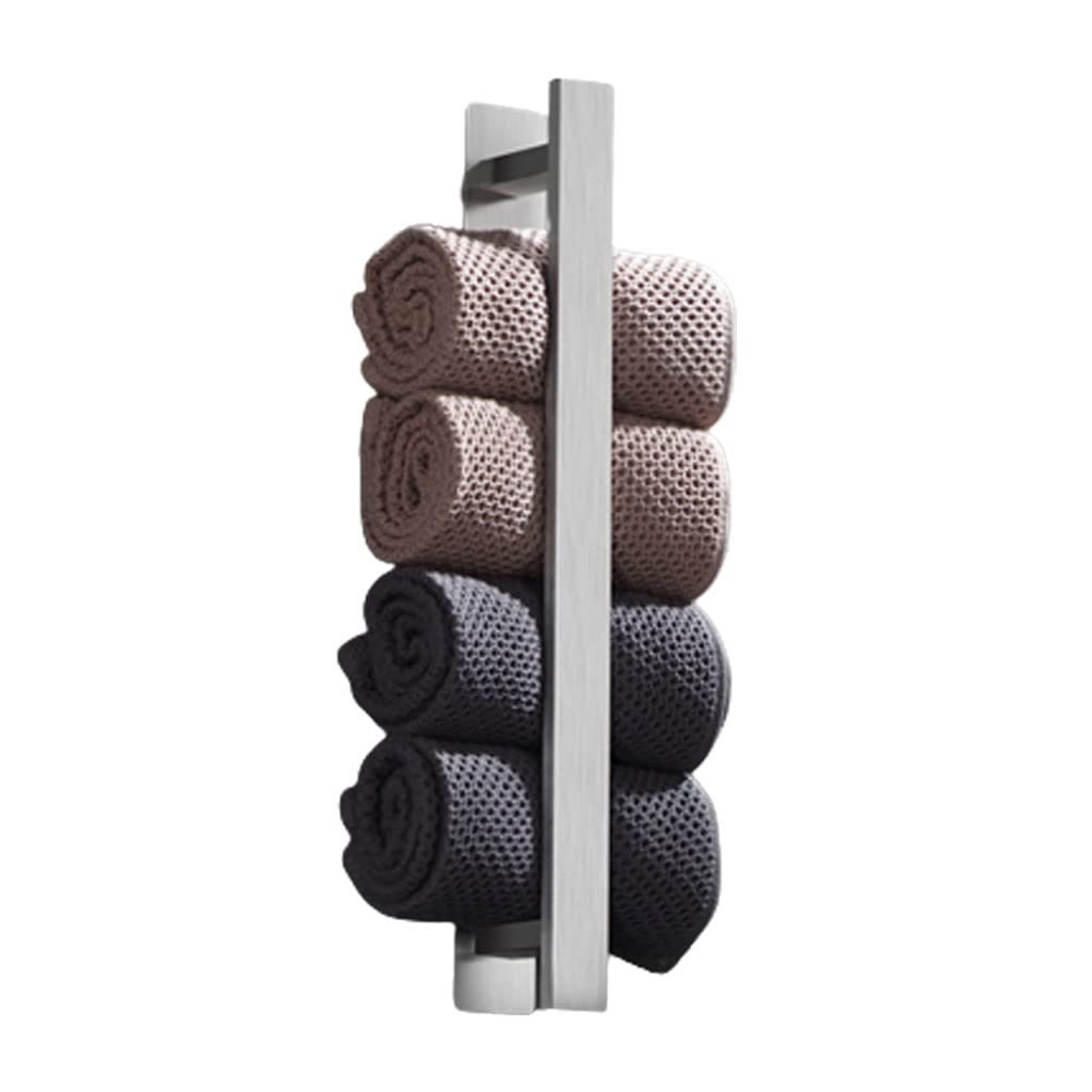Bathroom Towel Holder 40cm Towel Rack 304 Stainless Steel Ring Hanger Holder Wall Hanging Bar Bathroom Storage Shelf Compact Bathroom Storage