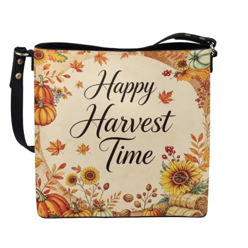 Image of HUGS IDEA Boho Bags for Women Leather Handbag Shoulder Bucket Crossbody Purse