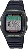 Casio Mens Classic Quartz Resin Strap Black 21.5 Casual Watch Model: W-96H-3AVCF, blackgreen, Digital