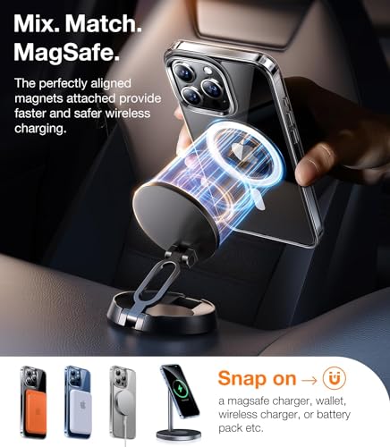 TORRAS Non-Yellowing for iPhone 15 Pro Max Case with MagSafe, 12FT Shockproof, Resists Yellowing for 180 Days - Image 3