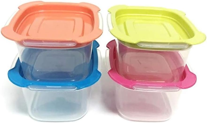 VINATO 4 Pcs Recipientes De Silicona Plegable, Fiambreras Sin BPA