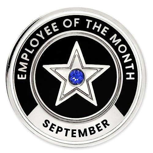 Image of PinMart Employee of the Month Lapel Pin - 1 inch Cloisonne Enamel Pin