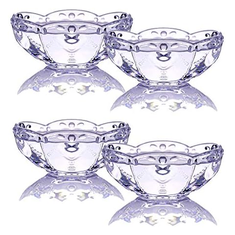TAMUME Ice Cream Bowls Set of 4 Cover