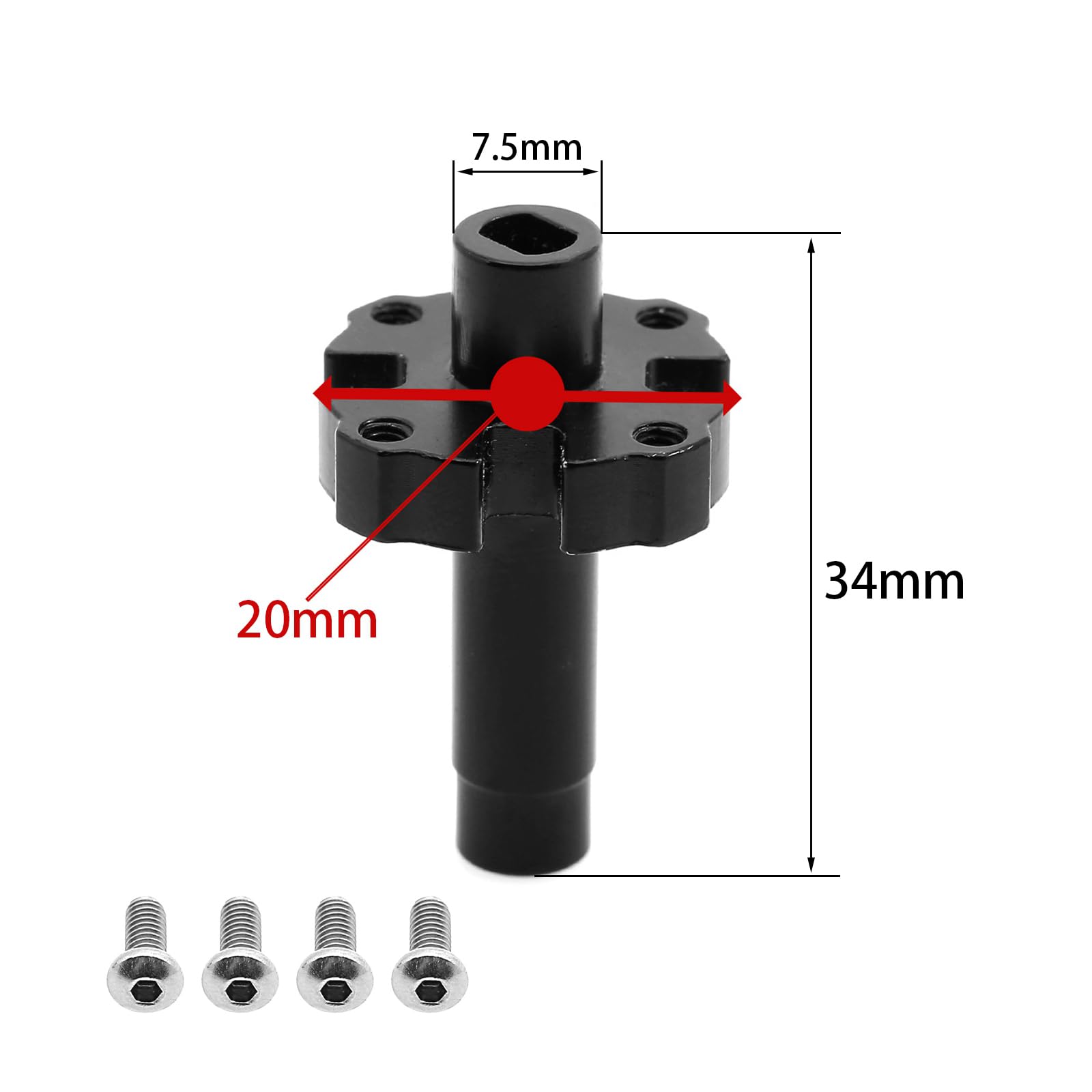 Irfora Steel Differential Spool Diff Locker Spool Replacement for Traxxas Trx4 Trx6 1/10 Remote Control Crawler Car Upgrade Parts Accessories 8297
