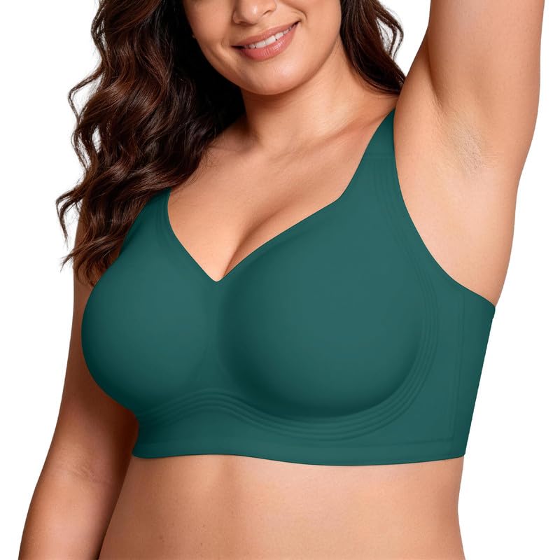Image of ProKloud Jelly Bras for Women No Underwire Wireless Bra with Support and Lift Full Coverage Plus Size Comfy Seamless Bra