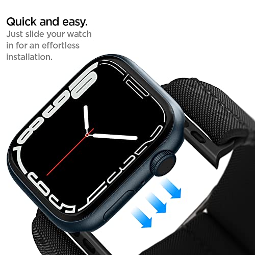 Image of Spigen Lite Fit Strap Band for Apple Watch Ultra 3 /2 /1(49mm), Series 11 /10(46mm), Series 9 /8 /7(45mm), SE3 /SE2 /SE /Series6 /5 /4(44mm), 3 /2 /1(42mm), Featherlight&Breathable Mesh - Black