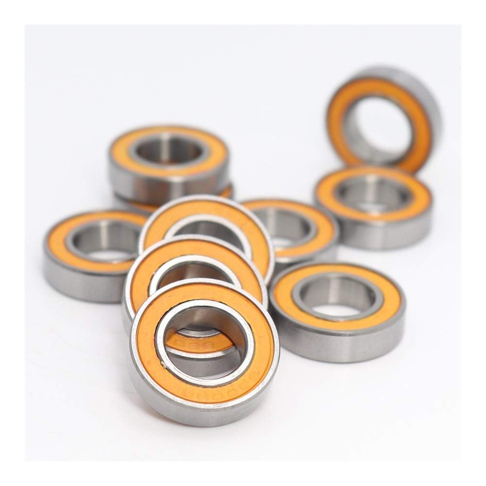 Roulement 6800RS ABEC-3 section mince 10x19x5 mm étanche orange 6800-2RS