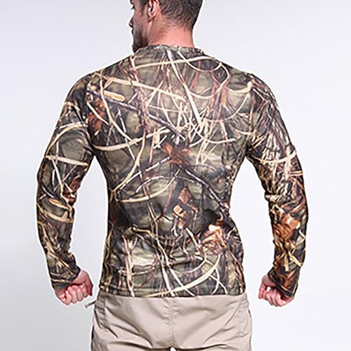 Generic Men'S Long Sleeve Sun Protection Shirts Lightweight Hunting Shirt Quick Dry Fishing Hoodie Summer Camouflage Shirts3