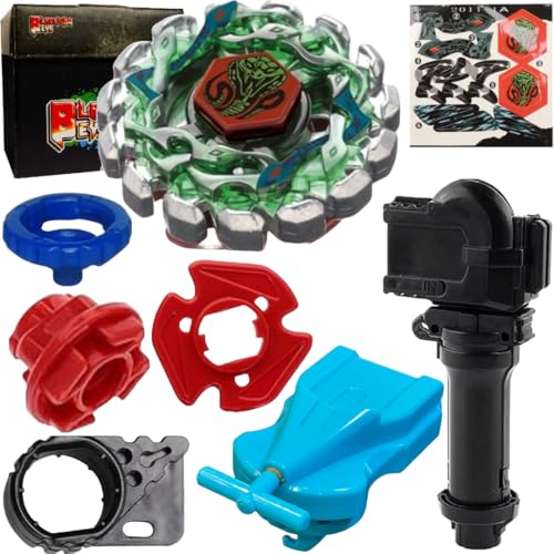 Image of BLADEKING BEYS BB69 Poisen Serpent' SW145SD + 1 Way String Launcher(Right Spin)+Grip +Toy Storage Box